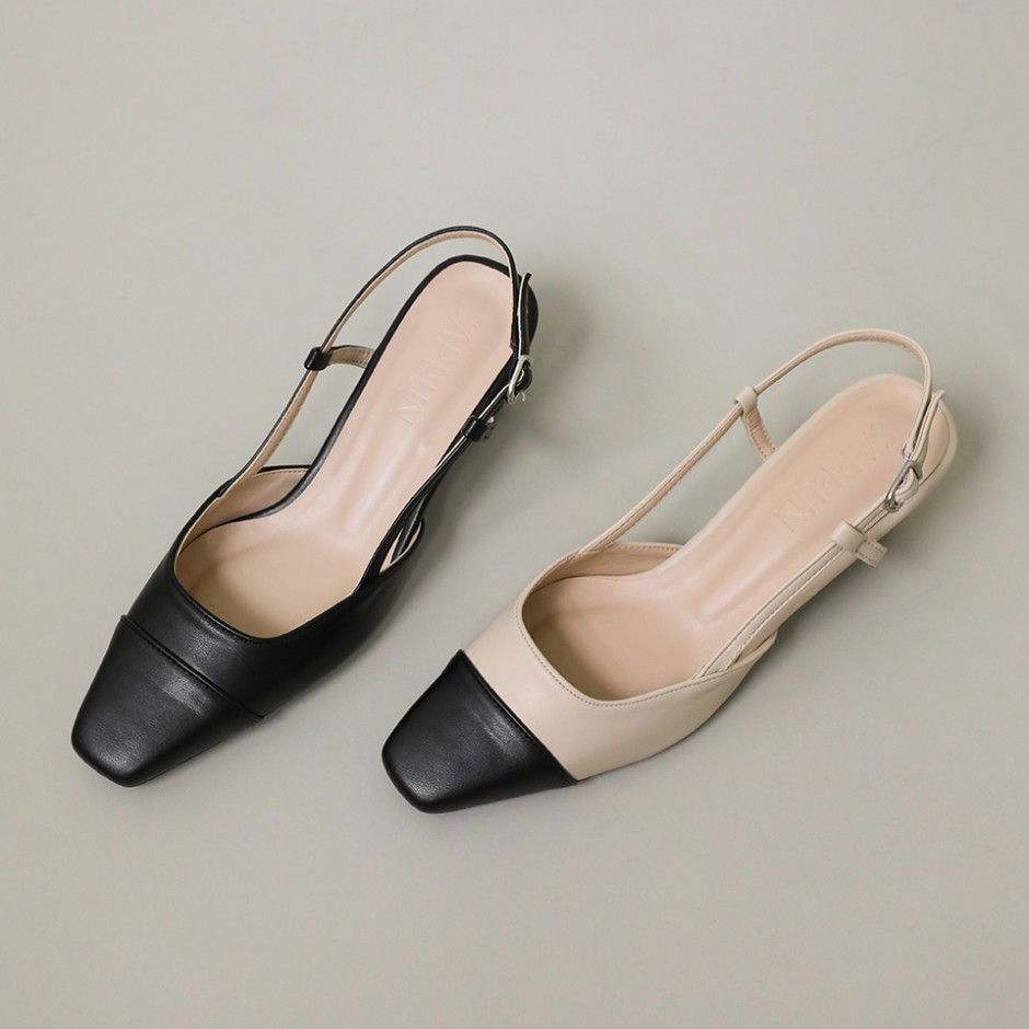 Irove two tone Slingback (5cm)