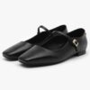 Ariel Square Mary Jane Flats (1cm)