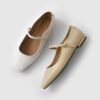 Ariel Square Mary Jane Flats (1cm)