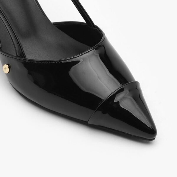 Arinze Enamel Slingback Heels (5cm)
