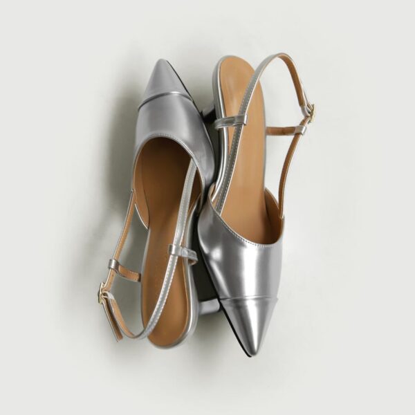 Arinze Enamel Slingback Heels (5cm)