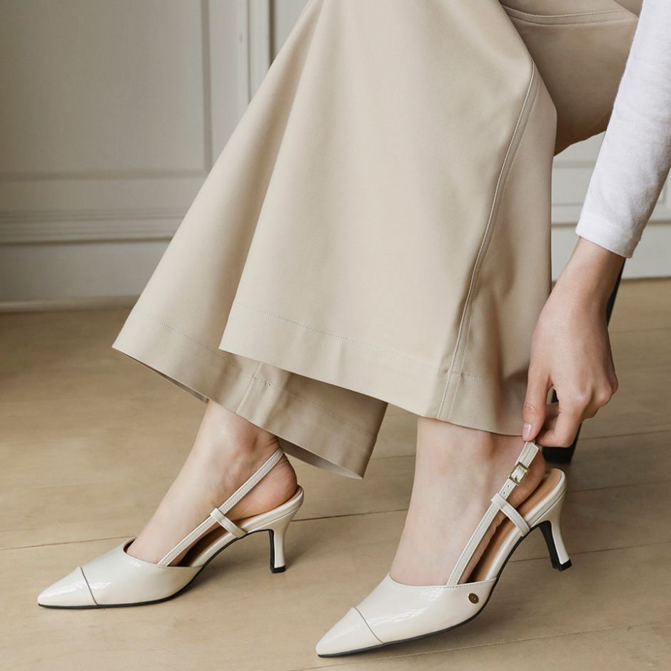 Arinze Enamel Slingback (5cm)
