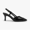 Arinze Enamel Slingback Heels (5cm)
