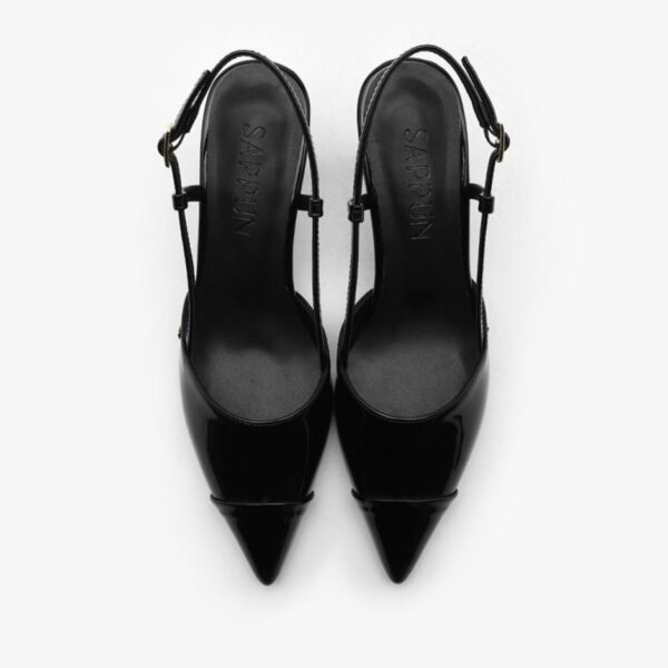 Arinze Enamel Slingback Heels (5cm)
