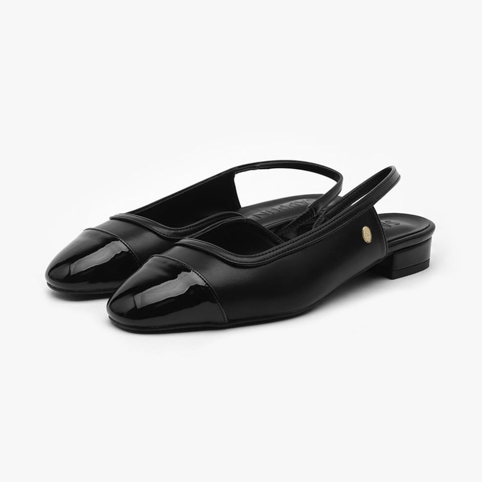 Bailey Two Tone Slingback Flats (2cm)