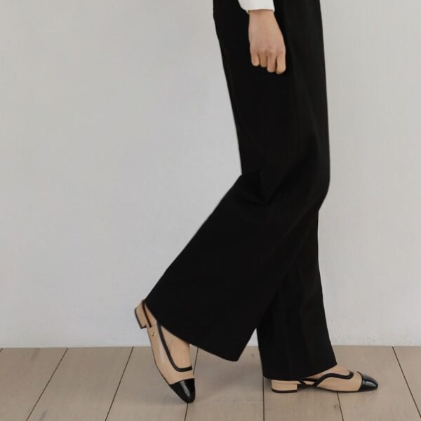 Bailey Two Tone Slingback Flats (2cm)