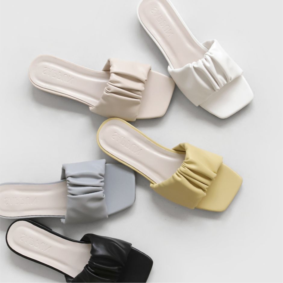 Belir Wrinkle Mule Sandals (2cm)