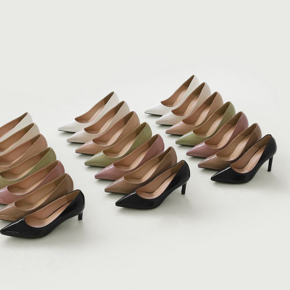 Cameli Enamel Stiletto Heels (7cm)