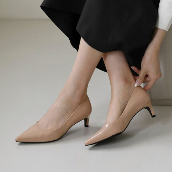 Cameli Enamel Stiletto Heels (7cm)
