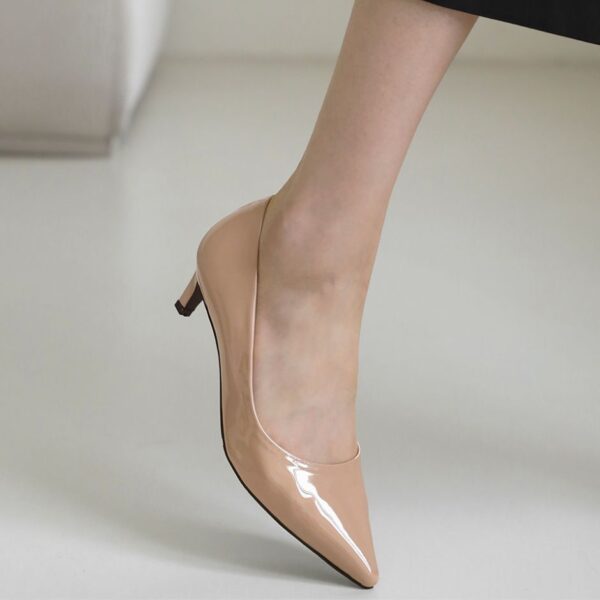 Cameli Enamel Stiletto Heels (7cm)