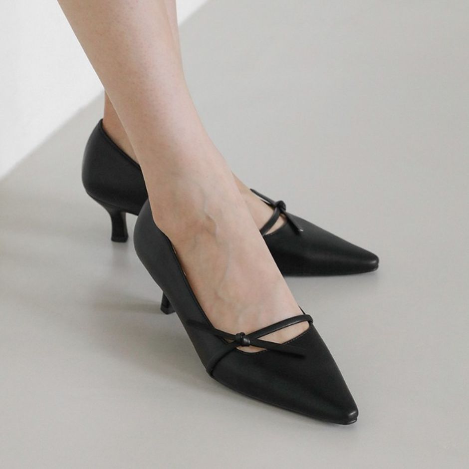 Celini Ribbon Pump Heels (7cm)