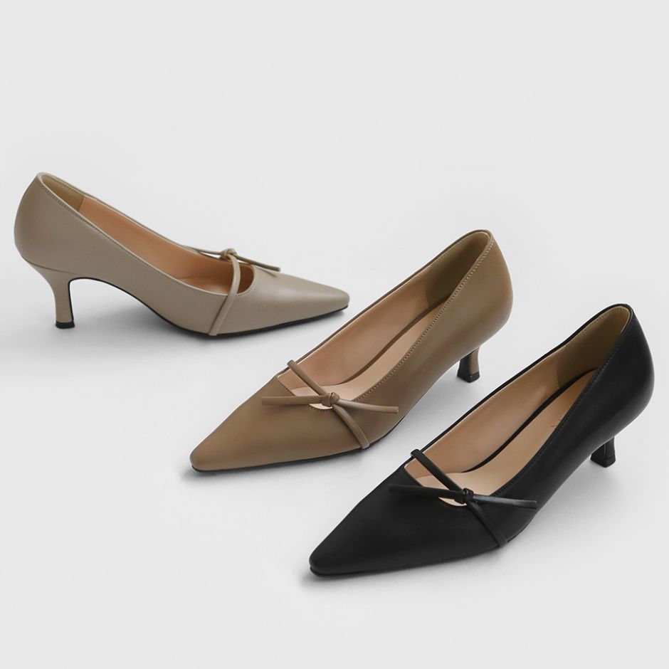 Celini Ribbon Pump Heels (7cm)