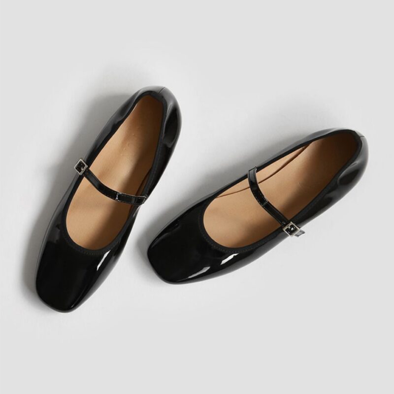 Charlotte Enamel Flats (2cm)