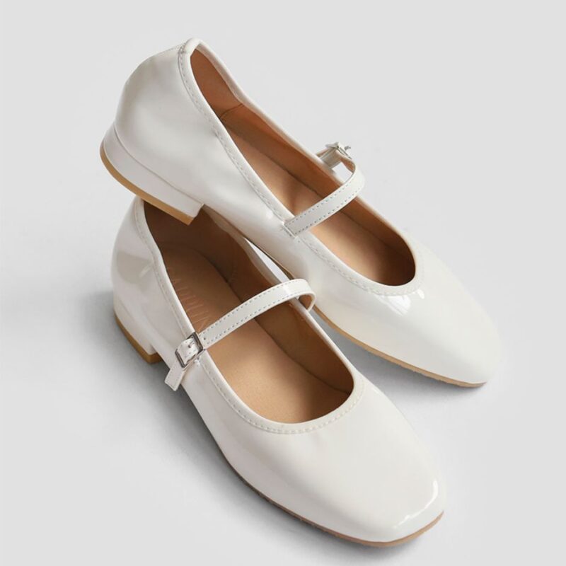 Charlotte Enamel Flats (2cm)