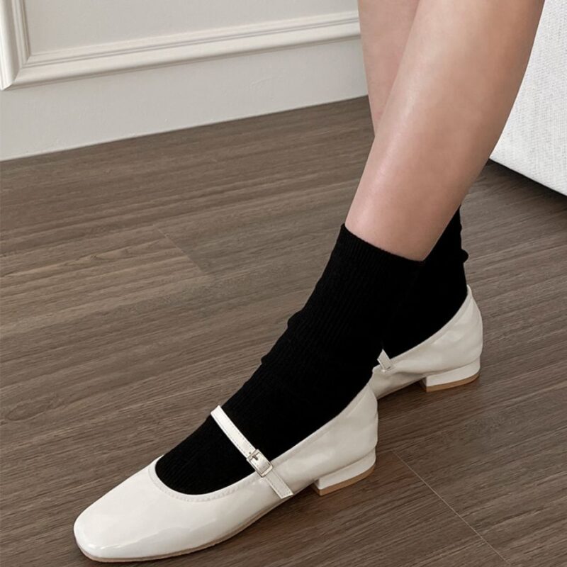 Charlotte Enamel Flats (2cm)