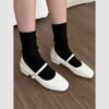 Charlotte Enamel Maryjane Flats (2cm)