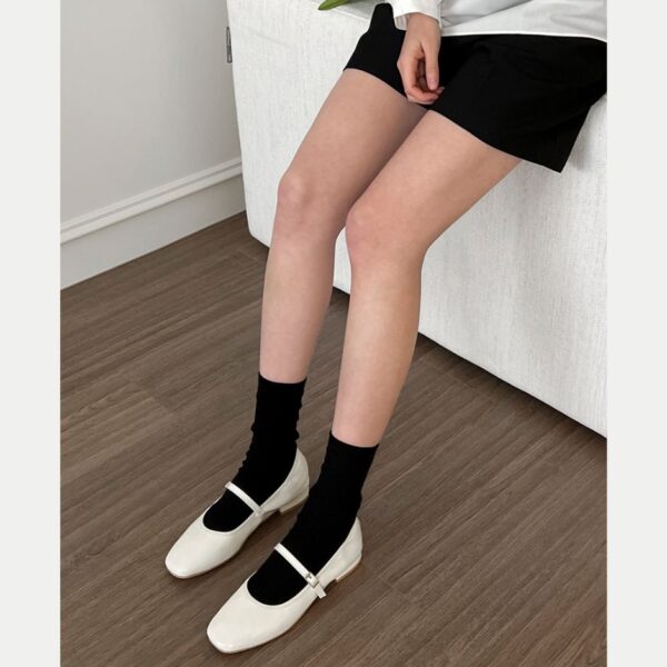 Charlotte Enamel Maryjane Flats (2cm)