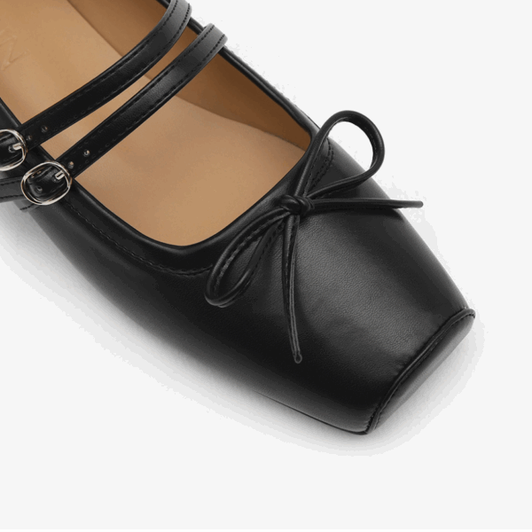Morie Ribbon Mary Jane Flats (1cm)