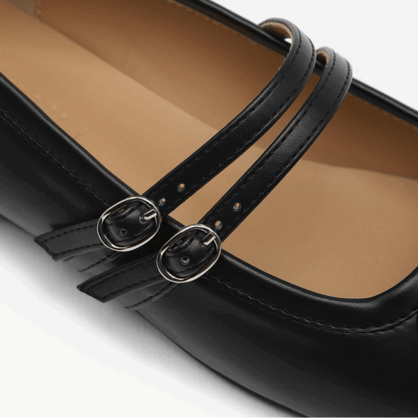 Morie Ribbon Mary Jane Flats (1cm)