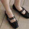 Morie Ribbon Mary Jane Flats (1cm)