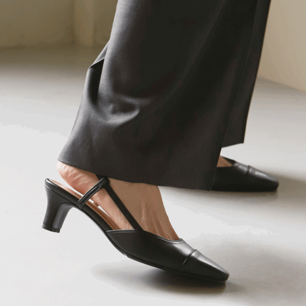 Irove two tone Slingback Heels (5cm)
