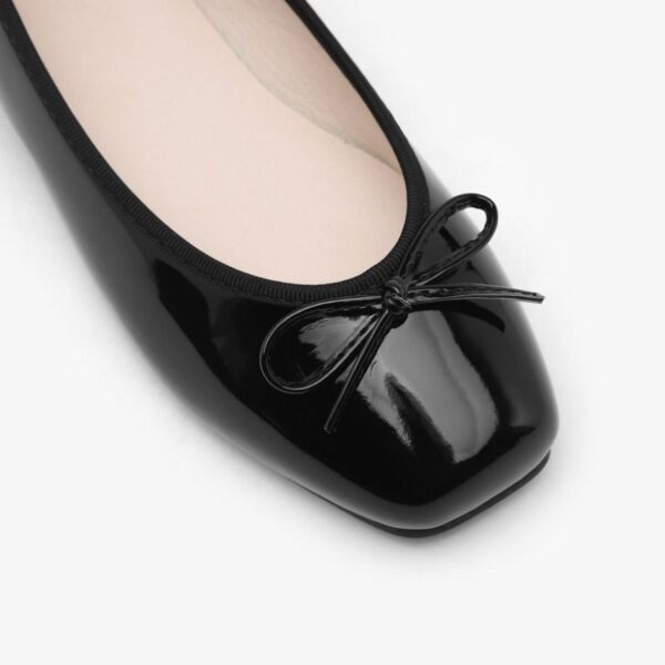 Erino Enamel Ribbon Flats (1cm)