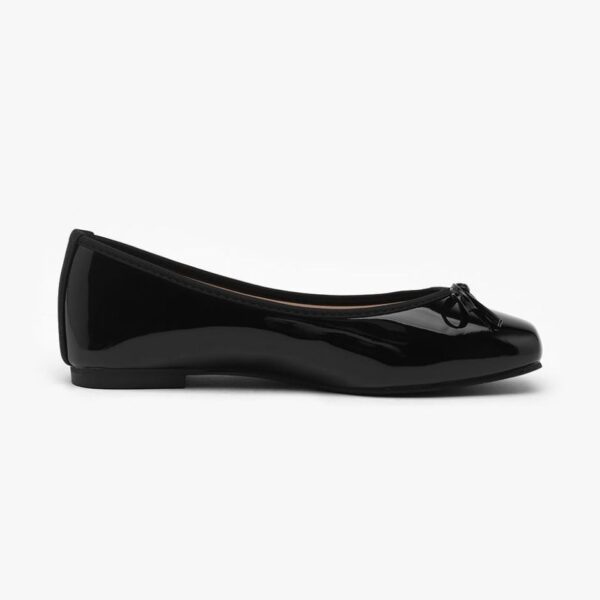 Erino Enamel Ribbon Flats (1cm)