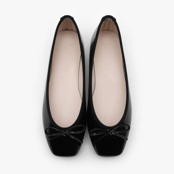 Erino Enamel Ribbon Flats (1cm)