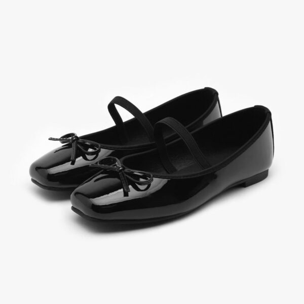 Erino Enamel Ribbon Maryjane Flats (1cm)