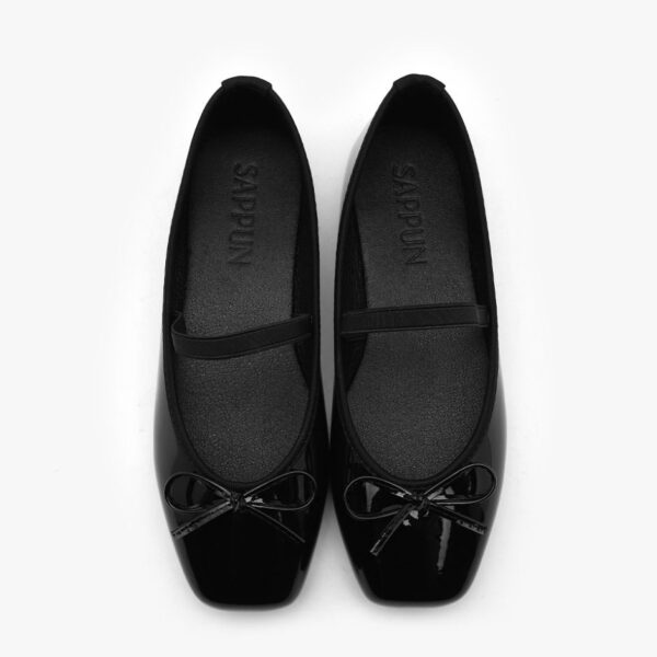 Erino Enamel Ribbon Maryjane Flats (1cm)