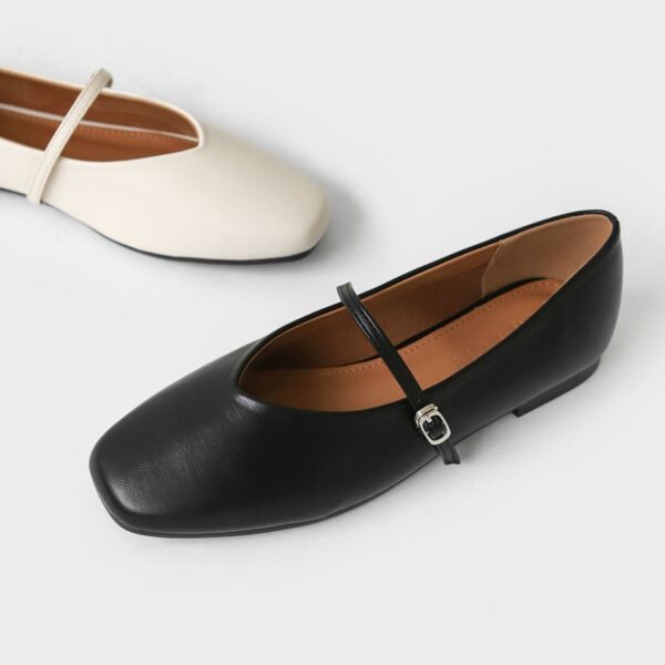 Honeydew Maryjane Flats (1cm)