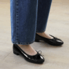 Lovellie Enamel Ribbon Flats (2cm)