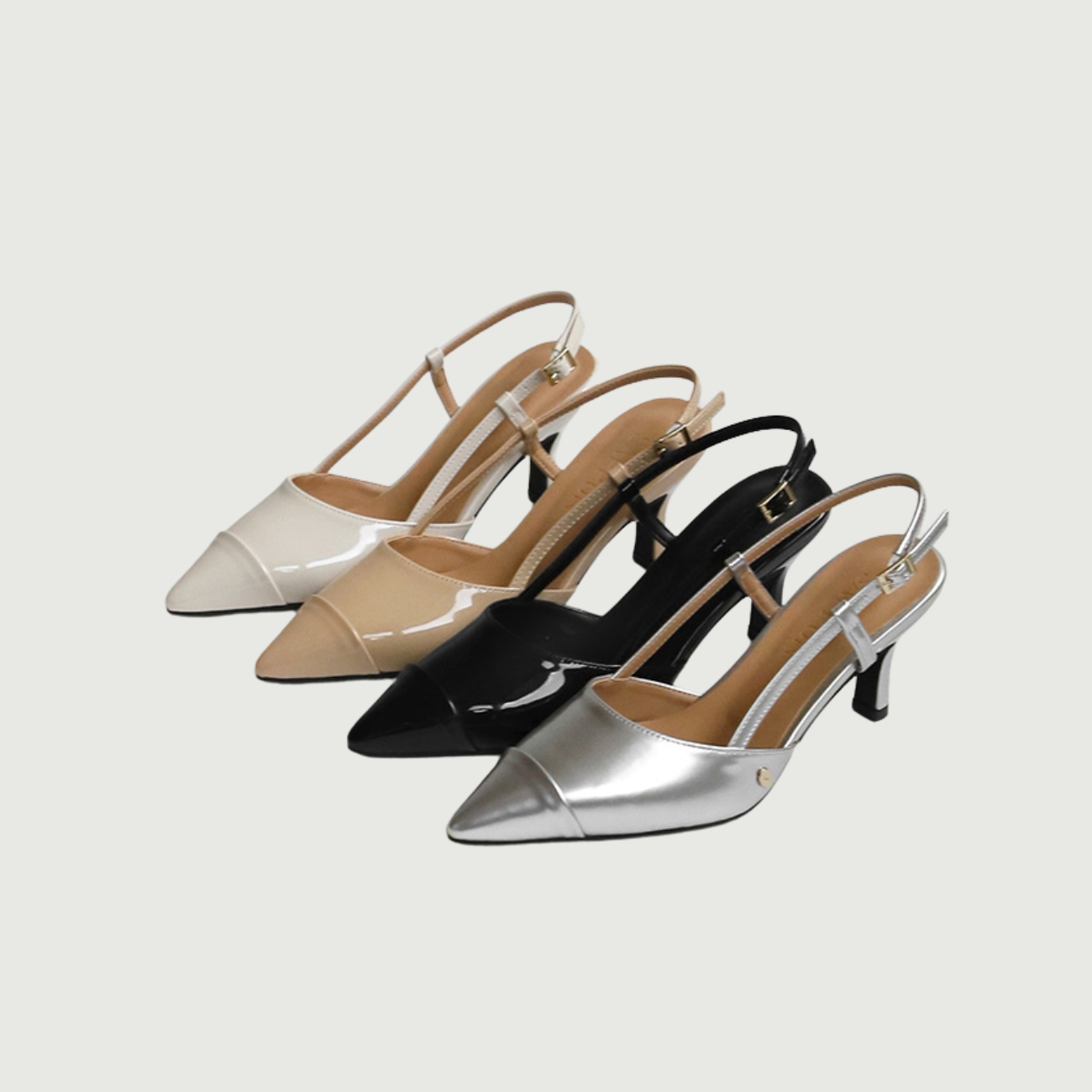 Arinze Enamel Slingback (5cm)