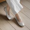 Erino Enamel Ribbon Maryjane Flats (1cm)