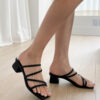 Leyta Strap Mule Sandals (4cm)