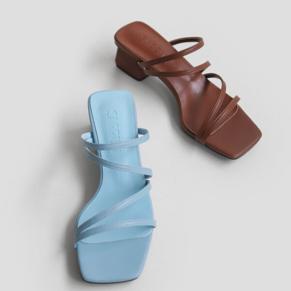 Leyta Strap Mule Sandals (4cm)