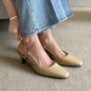 Irove Square Slingback Heels (5cm)
