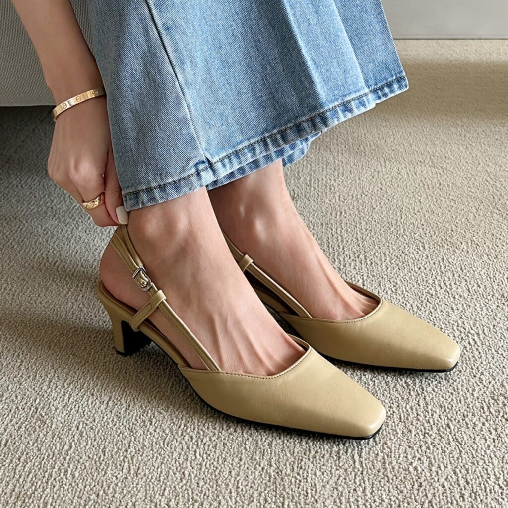 Irove Square Slingback (5cm)