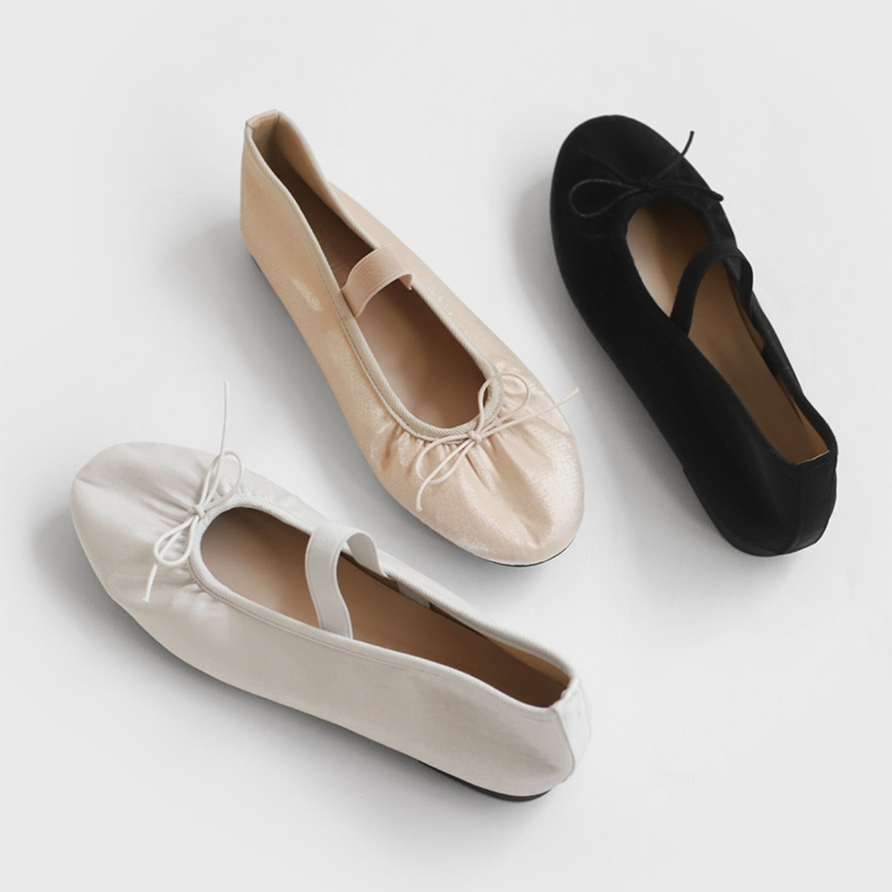 Kayla Satin Maryjane Flats (1cm)