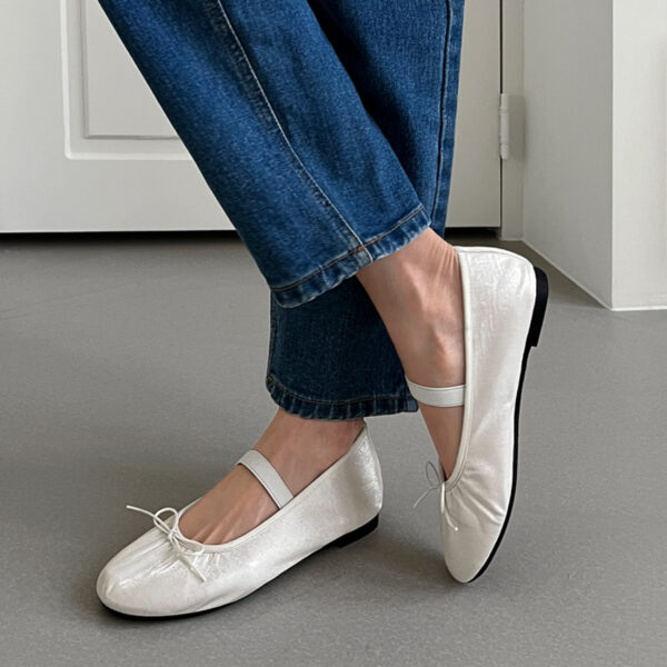 Kayla Satin Maryjane Flats (1cm)