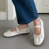 Kayla Satin Maryjane Flats (1cm)