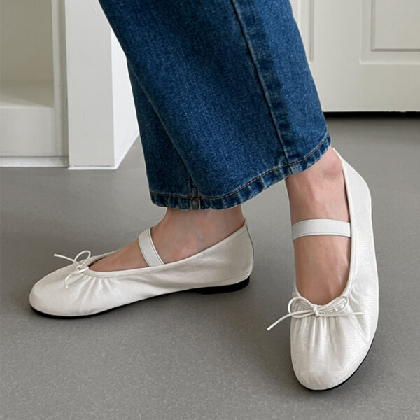 Kayla Satin Maryjane Flats (1cm)