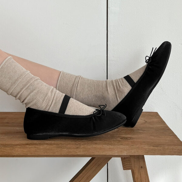 Kayla Satin Maryjane Flats (1cm)