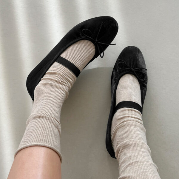 Kayla Satin Maryjane Flats (1cm)