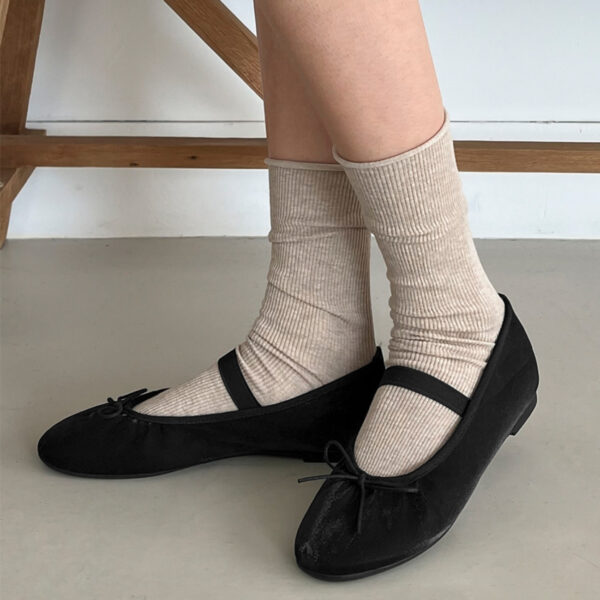 Kayla Satin Maryjane Flats (1cm)