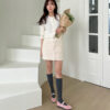 Kayla Satin Maryjane Flats (1cm)