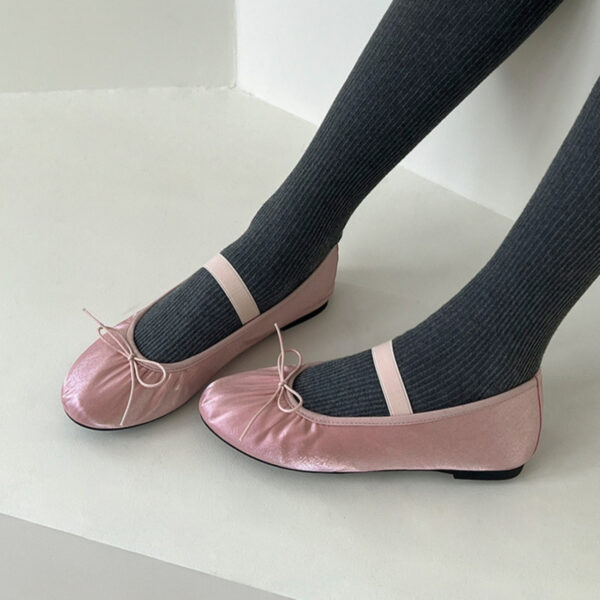 Kayla Satin Maryjane Flats (1cm)