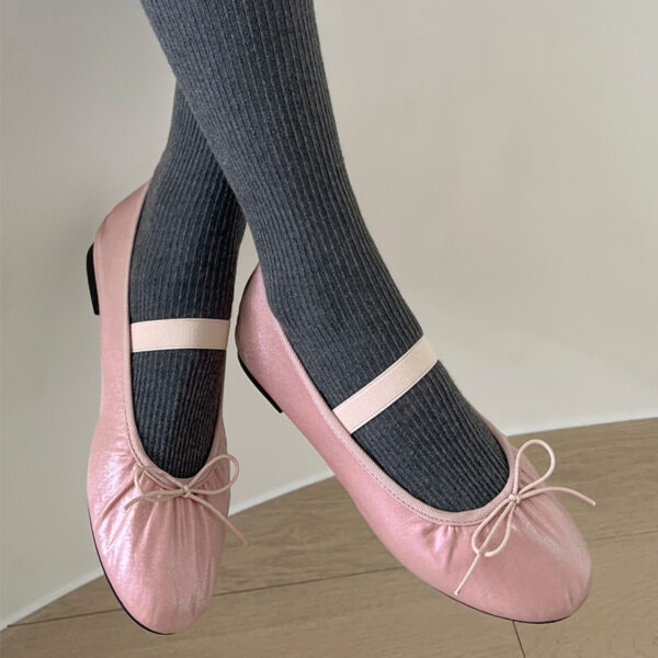 Kayla Satin Maryjane Flats (1cm)