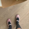 Kayla Satin Maryjane Flats (1cm)