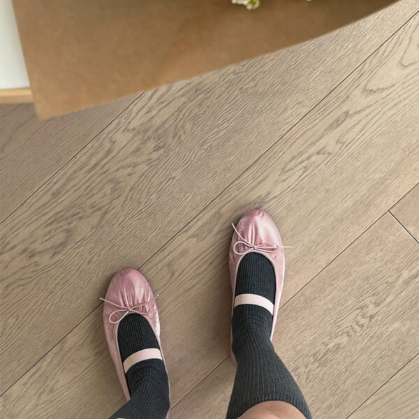 Kayla Satin Maryjane Flats (1cm)